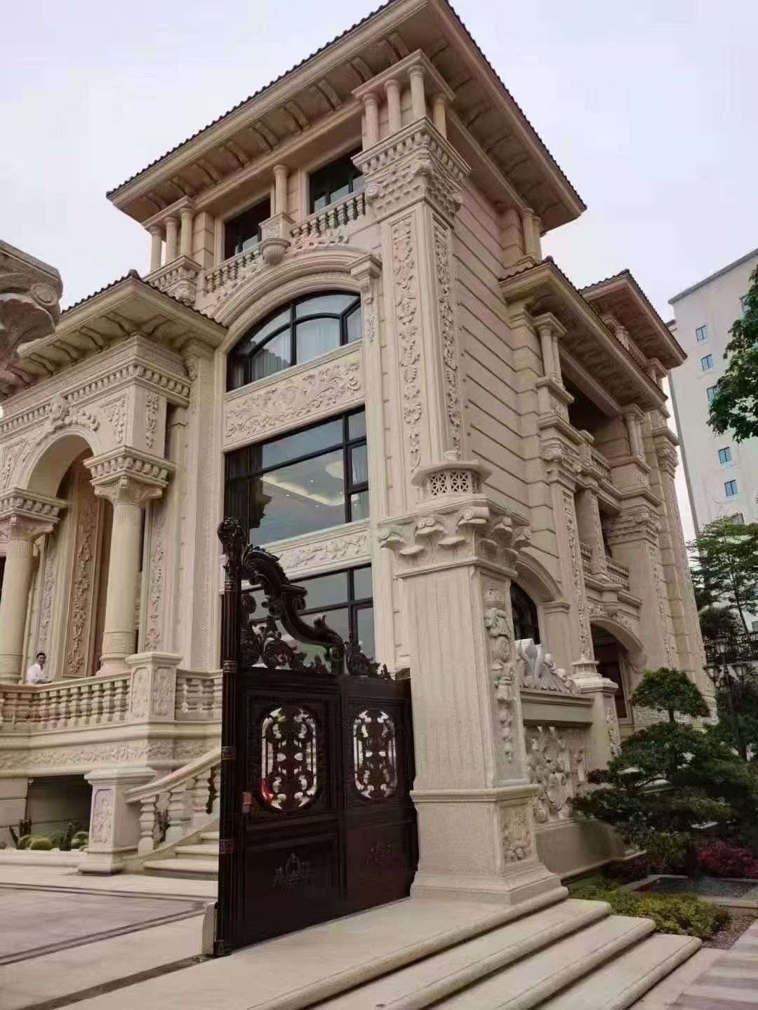 抚顺黄金麻别墅外墙异形定制