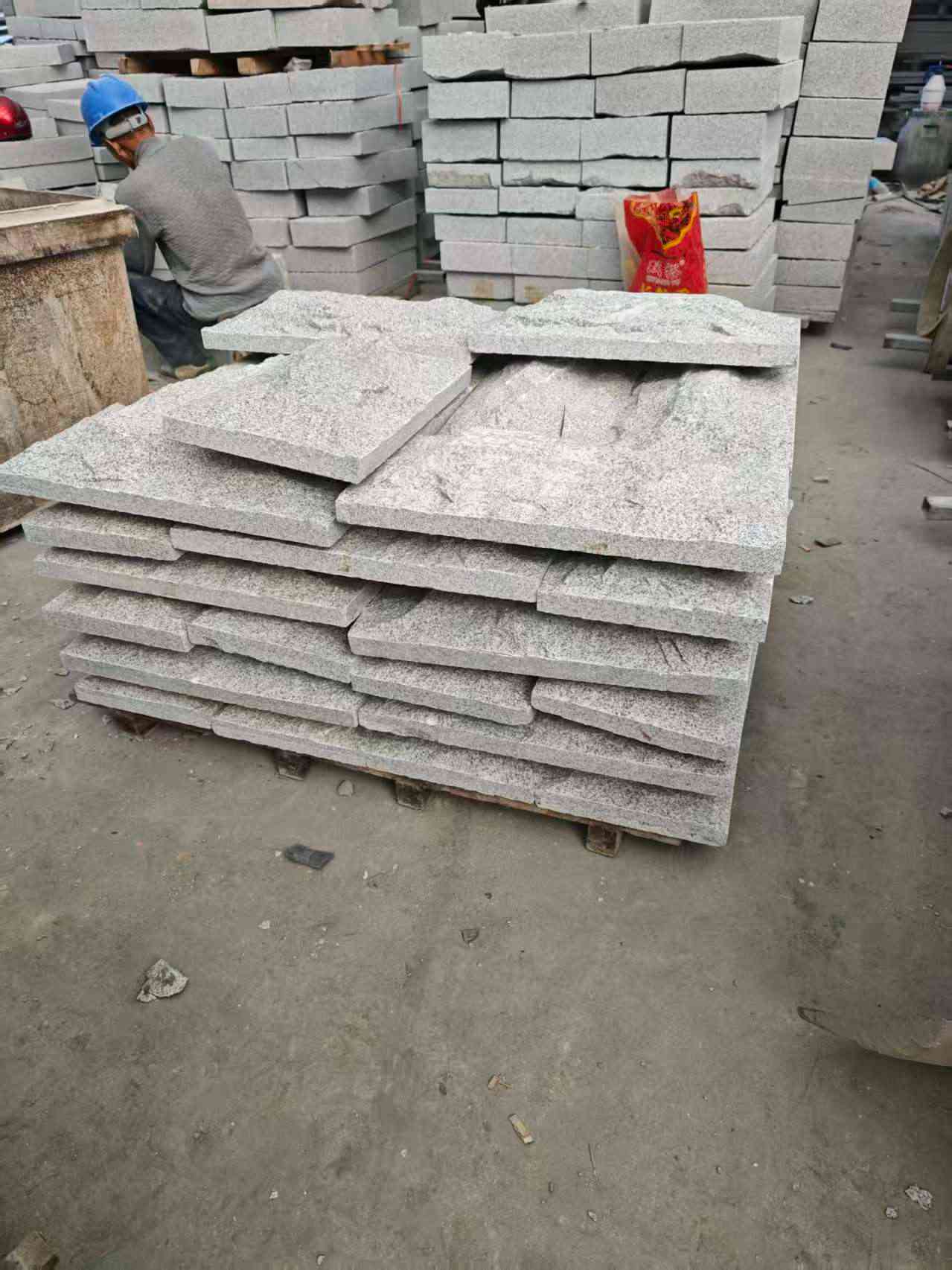 抚顺芝麻白蘑菇石，自然面